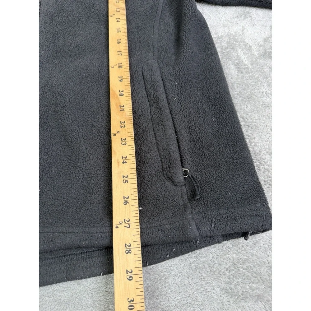 The North Face Full Zip Fleece Jacket Men's Size Large Black Outdoor